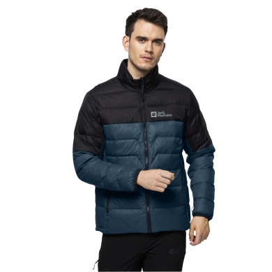 Jack Wolfskin Winter-Daunenjacke DNA Tundra 2022 (sehr warm, winddicht) blaugrün Herren